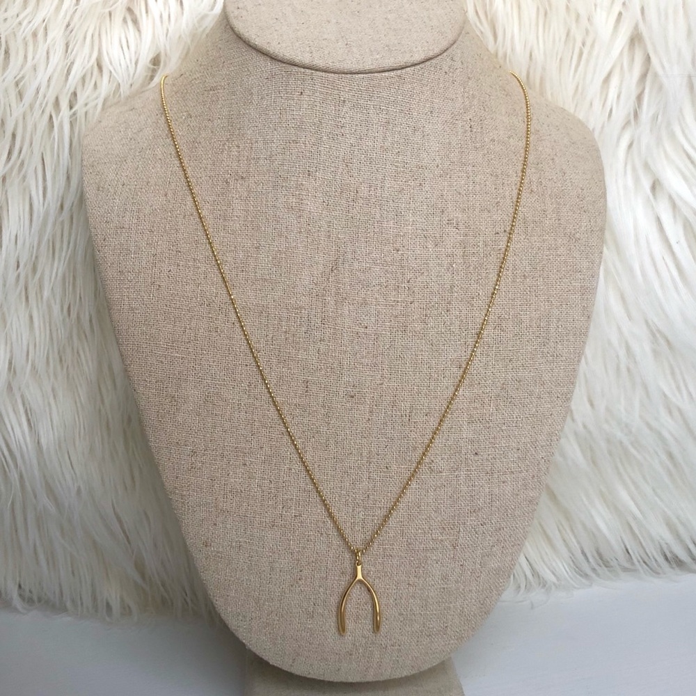 Stella & Dot Wishbone Necklace